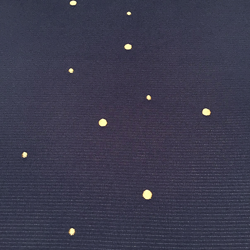 帯揚 5本絽水玉刺繍