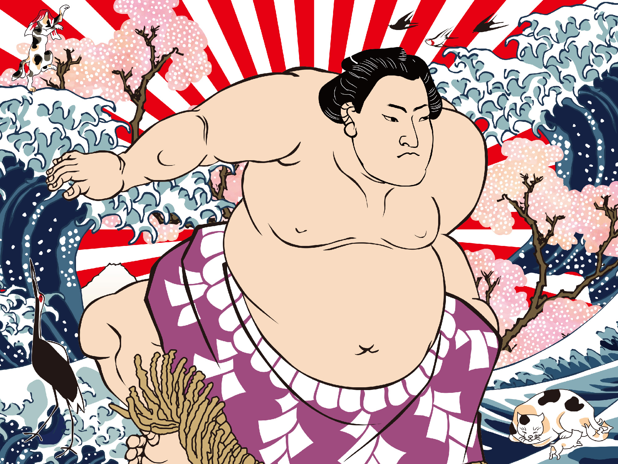 1月14日(火)　大相撲初場所　観戦！